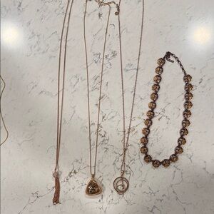 Pick for $25 Elegant Rose Gold Necklace Set